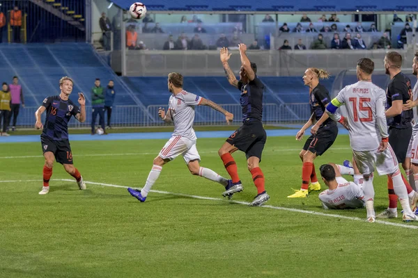 Zagreb Croatia November 2018 Uefa Nations League Football Match Croatia — 스톡 사진