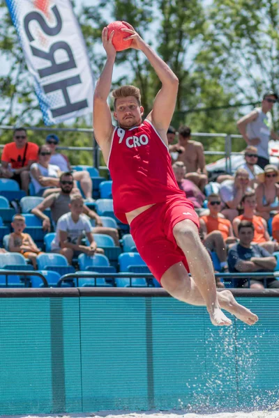 Zagrzeb Chorwacja Czerwca 2017 Piłka Ręczna Plaża Euro Chorwacja 2017 — Zdjęcie stockowe