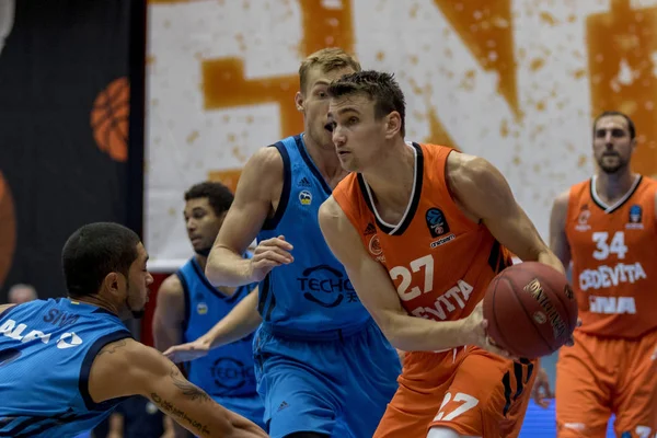 Záhřeb Chorvatsko Října 2018 Aba League Cedevita Alba Berlin Hráči — Stock fotografie