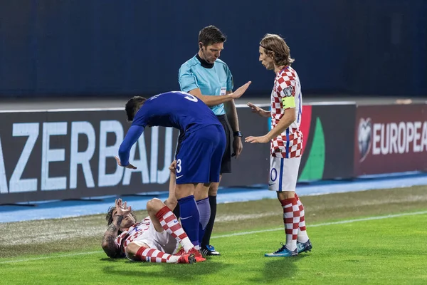 Ζάγκρεμπ Κροατία Νοεμβρίου 2017 Προκριματικός Ευρώπης 2018 Fifa World Cup — Φωτογραφία Αρχείου