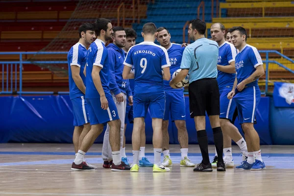 Zagreb Croatia December 2017 Croatian Indoors Soccer Tournament Kutija Sibica — 스톡 사진