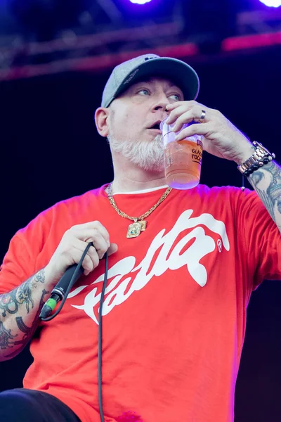 Загреб Кроатия Июня 2017 Года Загребский Rockfest House Pain Певец.