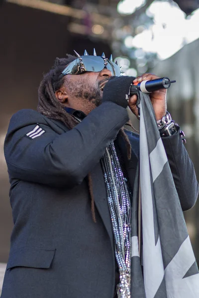 Zagreb Croacia Junio 2017 Benji Webbe Cantante Zagreb Rockfest Skindred — Foto de Stock