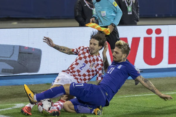 Zagreb Croatia November 2017 European Qualifier 2018 Fifa World Cup — Stock Photo, Image