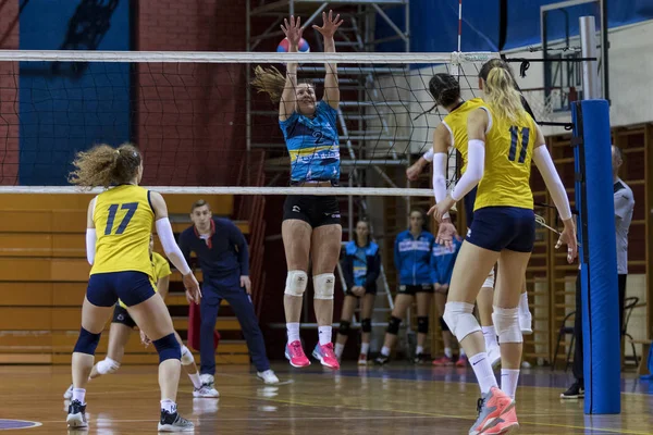 Zagreb Croatie Décembre 2017 Superligue Croate Volleyball Match Entre Olimpik — Photo