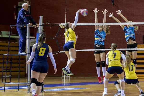 Zagreb Croatie Décembre 2017 Superligue Croate Volleyball Match Entre Olimpik — Photo