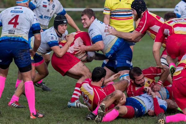 Zagreb Croatia November 2017 Rugby Match Rugby Club Zagreb Rugby — Stock Photo, Image