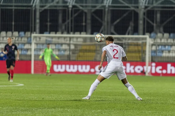 Rijeka Hırvatistan Ekim 2018 Uefa Uluslar Ligi Maçı Hırvatistan Ngiltere — Stok fotoğraf