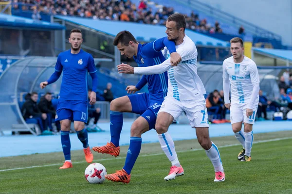 Zagreb Croatia October 2017 Croatian First Football League Game Gnk — Stock Photo, Image