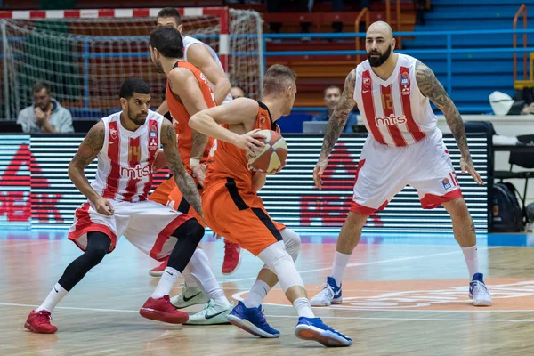 Záhřeb Chorvatsko Října 2017 Aba Liga Cibona Záhřeb Crvena Zvezda — Stock fotografie