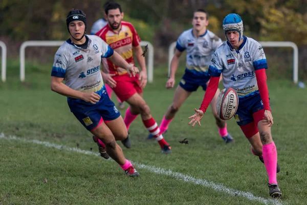 Zagreb Croatia November 2017 Rugby Match Rugby Club Zagreb Rugby — Stock Photo, Image