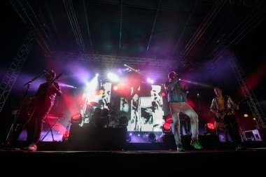 ZAGREB, CROATIA - AUGUST 29, 2017:Duran Duran Paper gods on tour 2017 at Salata Zagreb. The band Duran Duran on stag