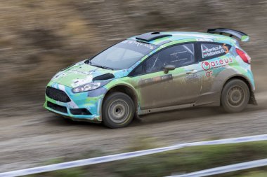 Sveta Nedelja, Hırvatistan - 26 Kasım 2017: 8. Antal Kovacs - Gergo Istovics / Ford Fiesta R5 / Limitsiz