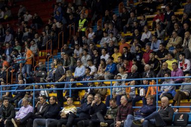 Zagreb, Hırvatistan - 07 Kasım 2018: Aba Ligi Kk Cedevita-Limoges Csp. Basketbolcular iş başında