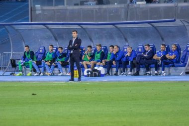 Zagreb, Hırvatistan - 21 Temmuz 2017: Dinamo Zagreb (Cro) ile Odd (Nor) arasında oynanan Uefa Avrupa Ligi 3. tur ön eleme maçı. Gnk Dinamo koçu Mario Cvitanoviç
