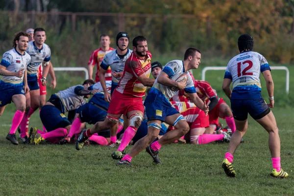 Zagreb Croatia November 2017 Rugby Match Rugby Club Zagreb Rugby — Stock Photo, Image