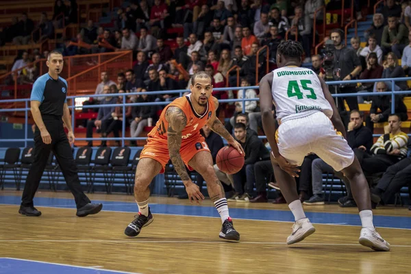 Zagreb Kroatien November 2018 Aba League Cedevita Limoges Csp Basketballspieler — Stockfoto