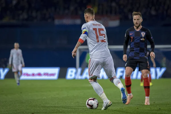 Zagreb Croacia Noviembre 2018 Uefa Nations League Partido Fútbol Croacia — Foto de Stock