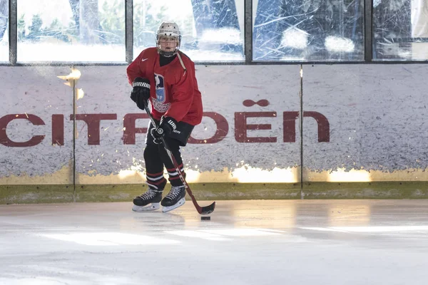 Zagreb Kroatien December 2017 Träning Damhockeylag Khl Gric Som Tävlar — Stockfoto