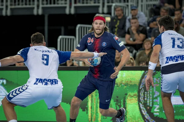 Загреб Хорватія Вересня 2018 Ehf Man Championship League Загреб Париж — стокове фото