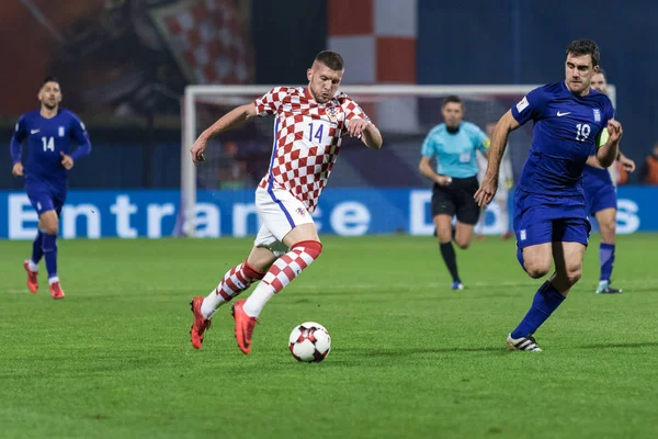 Ζάγκρεμπ Κροατία Νοεμβρίου 2017 Προκριματικός Ευρώπης 2018 Fifa World Cup — Φωτογραφία Αρχείου