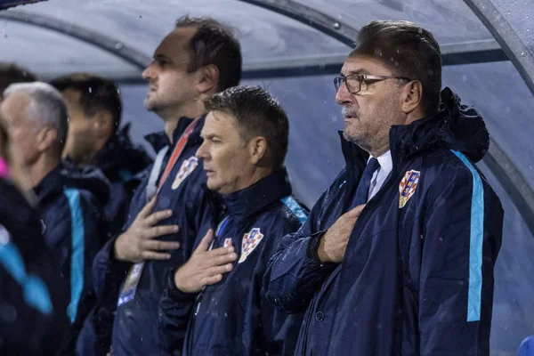 ZAGREB, CROATIA - SEPTEMBER 02, 2017: European qualifier for 2018 FIFA World CUp Russia. Croatia vs Kosovo. Ante CACIC 