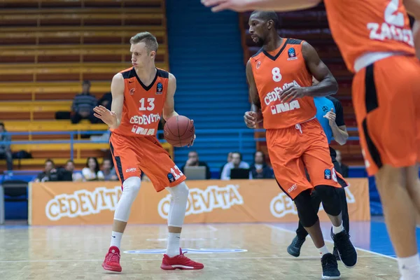 Zagreb Hırvatistan Ekim 2017 Gün Eurocup Cedevita Zagreb Fiat Torino — Stok fotoğraf