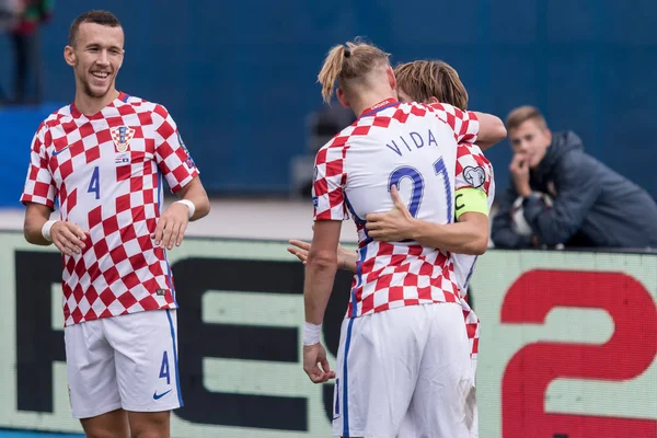 Zagreb Croatia Setembro 2017 Qualificador Europeu Para 2018 Fifa World — Fotografia de Stock