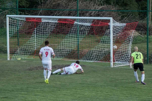 Zelina Croácia Agosto 2017 Croata Quarta Liga Futebol Jogo Entre — Fotografia de Stock