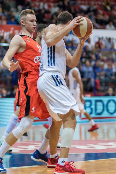 Záhřeb Chorvatsko Října 2017 Aba Liga Cibona Záhřeb Cedevita Marin — Stock fotografie