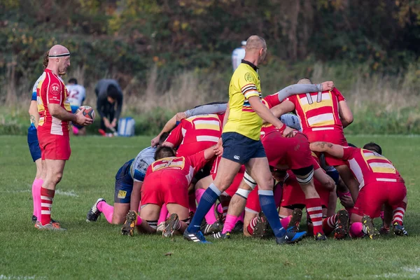 Zagreb Croatia Novembro 2017 Rugby Match Entre Rugby Clube Zagreb — Fotografia de Stock