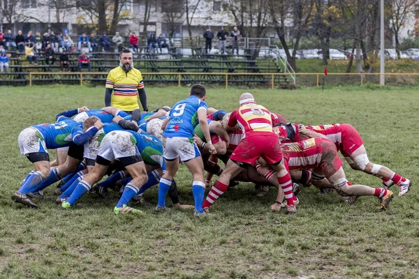 Zagreb Croatia Novembro 2017 Rugby Match Rugby Club Mladost Rugby — Fotografia de Stock