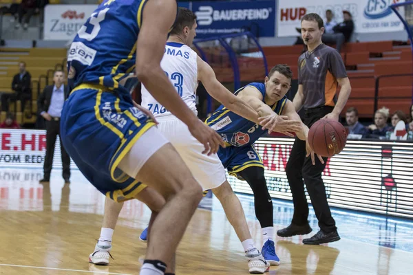 Zagreb Croatie Novembre 2017 Match Basket Ball Entre Cedevita Vrijednosnice — Photo