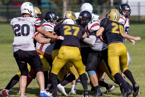 Zagreb Kroatien Oktober 2018 Kroatische Fußballliga Erstrundenspiel Zwischen Zagreb Patrioten — Stockfoto