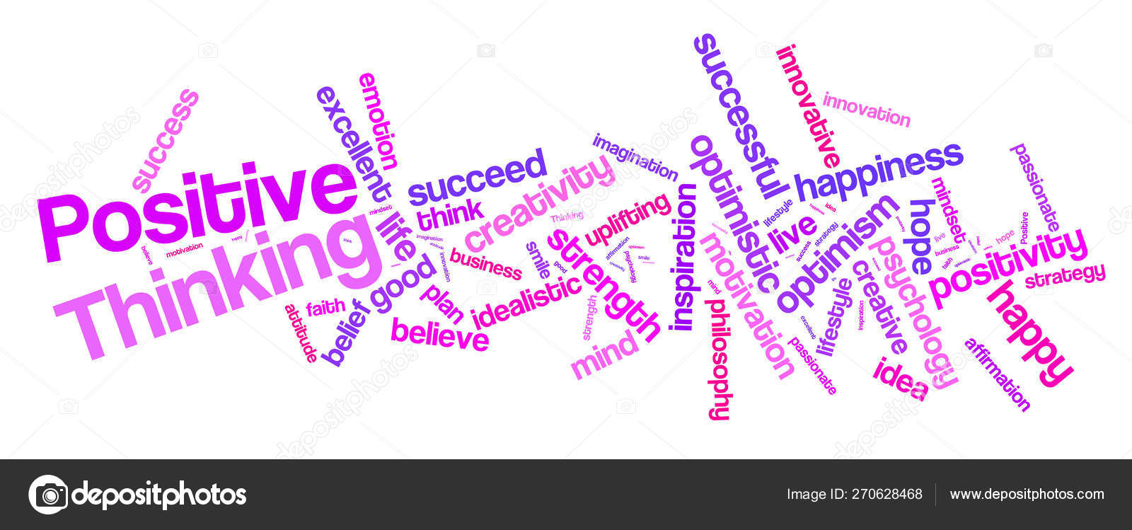 积极思考词云积极思考排版背景——图库图片© Dariozg #270628468, image size:1600x749