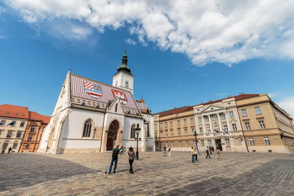 Zagreb Croatia May 2016 Zagreb Croatia May 2016 Mark Square — стоковое фото