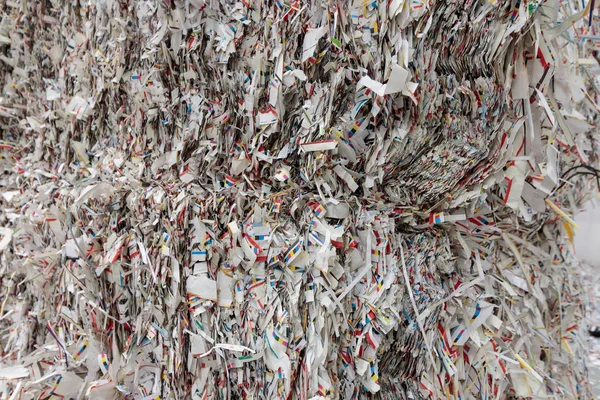 Papel Sobra Para Impressão Pronto Para Reciclagem — Fotografia de Stock