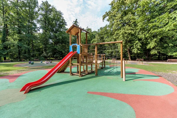 Barnens Lekplats Stadsparken — Stockfoto
