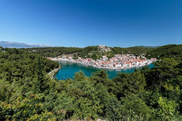Orașul Pescar Dalmatian Novigrad Croația — Fotografie, imagine de stoc