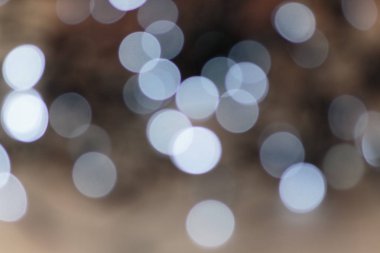 Odak arka plan Noel ışıkları