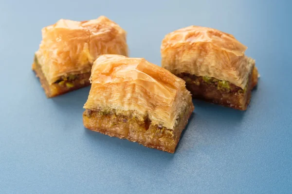 Baklava Con Pistachos Nueces — Foto de Stock