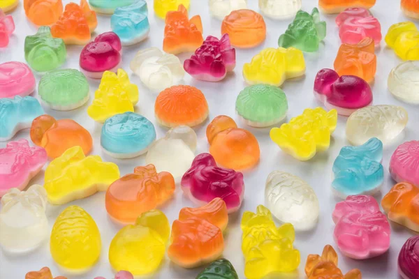 Färgglada Påsk Gummy Godis — Stockfoto