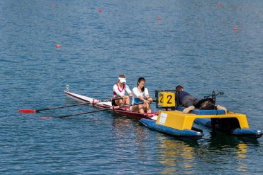 Zagreb, Hırvatistan - 8 Nisan 2017: Yarışa başlayan kadın sayısı iki katına çıktı