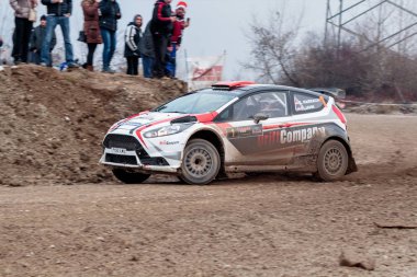 Sveta Nedelja, Hırvatistan - 27 Kasım 2016. 7. Ralli Gösterisi Santa Domenica. Beppo Harrach ve Dominik Jahn Ford Fiesta R5 No Limit