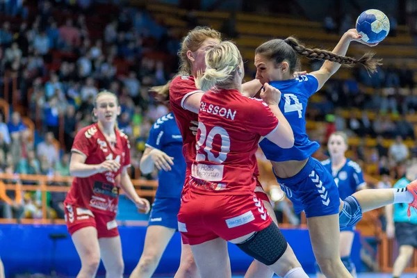 Zagreb Croatia May 2017 Finals Ehf Challenge Cup Lokomotiva Hoors — Stock Fotó