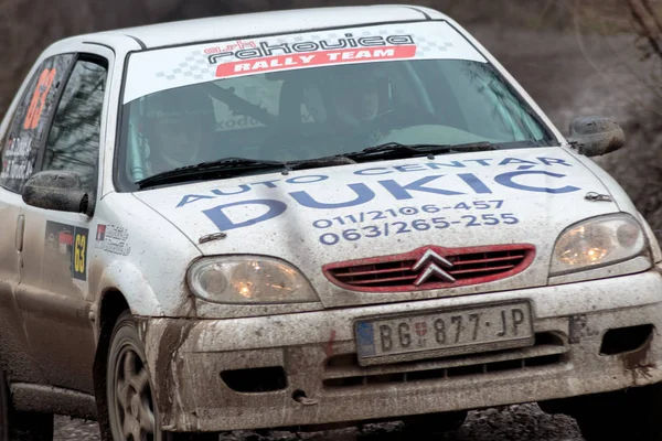 Sveta Nedelja Hırvatistan Kasım 2016 Ralli Gösterisi Santa Domenica Sürücüler — Stok fotoğraf