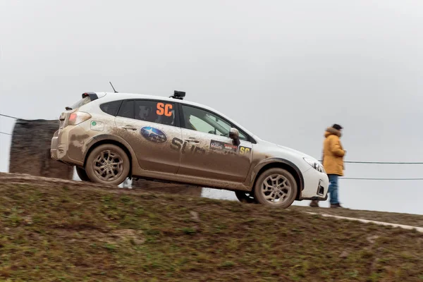 Sveta Nedelja Kroatien November 2016 Rallye Zeigen Santa Domenica Subaru — Stockfoto