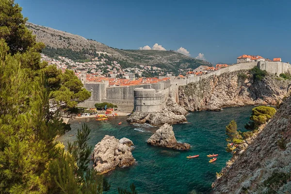 Panorama Van Oude Stad Van Dubrovnik Kroatië — Stockfoto