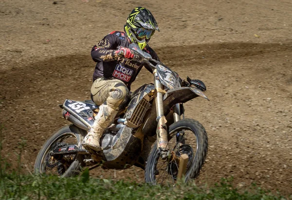 Zagreb Croatia Julho 2017 Campeonato Croata Motocross Corrida Motocross Circuito — Fotografia de Stock