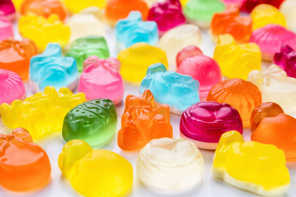 Colorful Easter gummy candy